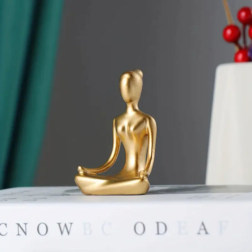 Meditating Yoga Woman Decorative Ornament
